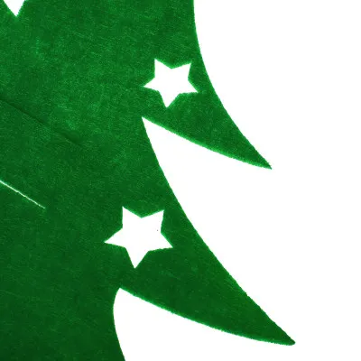 Obal na príbory Stromček zelený, sada 2ks, vianočné dekorácie