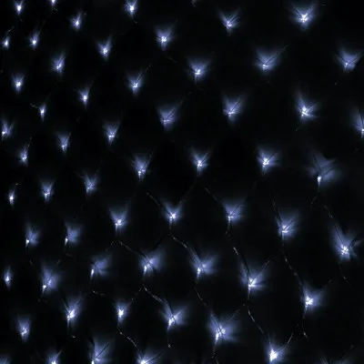 LED svetelná sieť - 2x2m, 144LED, 8 funkcií, pamäť, IP44, studená biela