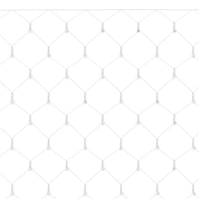 LED svetelná sieť - 2x2m, 144LED, 8 funkcií, pamäť, IP44, studená biela