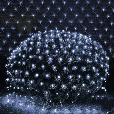 LED svetelná sieť - 2x2m, 144LED, 8 funkcií, pamäť, IP44, studená biela