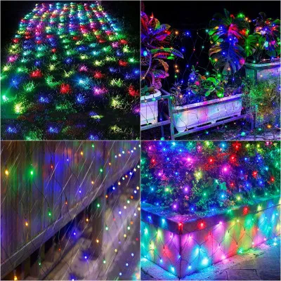 LED svetelná sieť - 2x2m, 144LED, 8 funkcií, pamäť, IP44, multicolor