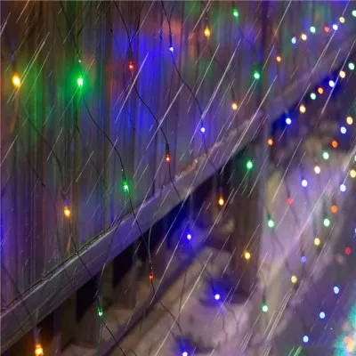 LED svetelná sieť - 2x2m, 144LED, 8 funkcií, pamäť, IP44, multicolor