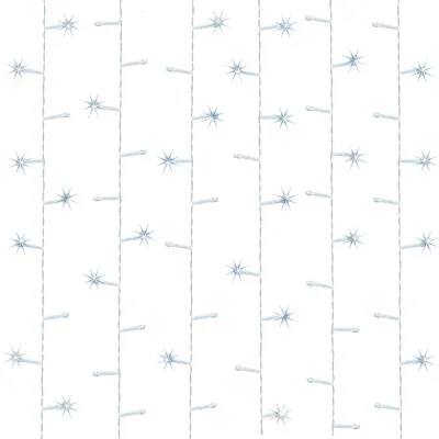 LED svetelný záves - 3x3m, 300LED, 8 funkcií, ovládač, pamäť, IP20, studená biela