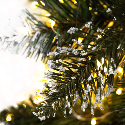 Vianočný stromček Borovica zasnežená na kmienku 220 cm