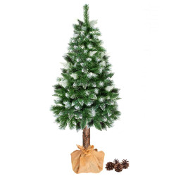 Vianočný stromček Borovica zasnežená na kmienku 160 cm