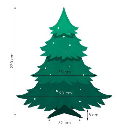 Vianočný stromček Borovica Slim diamantová 220 cm