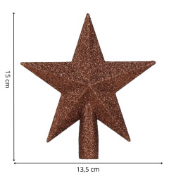 Maxi 101 dielna sada vianočných ozdôb zlato-hnedá