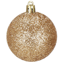 Maxi 101 dielna sada vianočných ozdôb zlato-hnedá