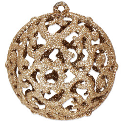 Maxi 101 dielna sada vianočných ozdôb zlato-hnedá