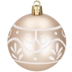 Maxi 101 dielna sada vianočných ozdôb zlato-hnedá