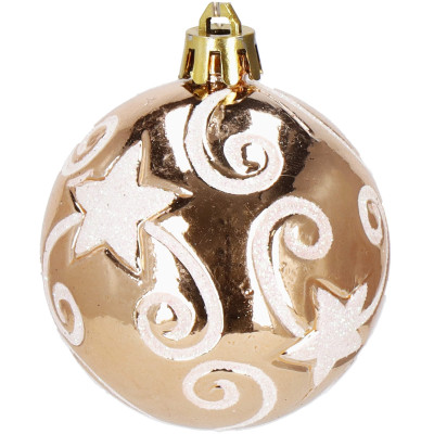Maxi 101 dielna sada vianočných ozdôb zlato-hnedá
