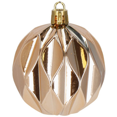 Maxi 101 dielna sada vianočných ozdôb zlato-hnedá