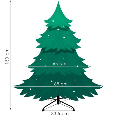 Vianočný stromček Smrek Premium prírodný 150 cm