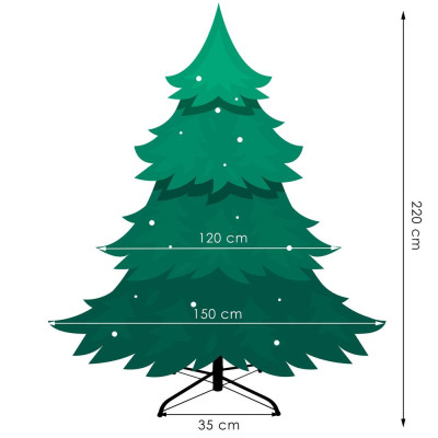 Vianočný stromček Smrek Premium alpský 220 cm
