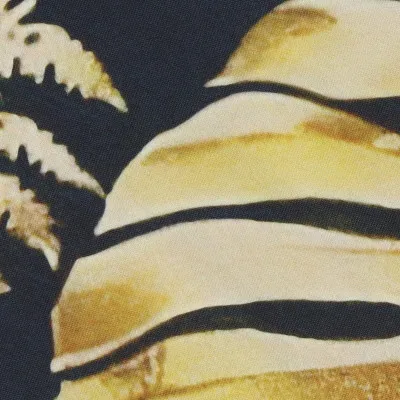 Obliečka na vankúš 45x45 cm Listy zeleno-zlatá