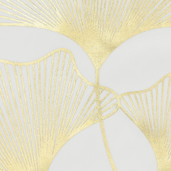 Obliečka na vankúš 40x40 cm Ginkgo bielo-zlatý