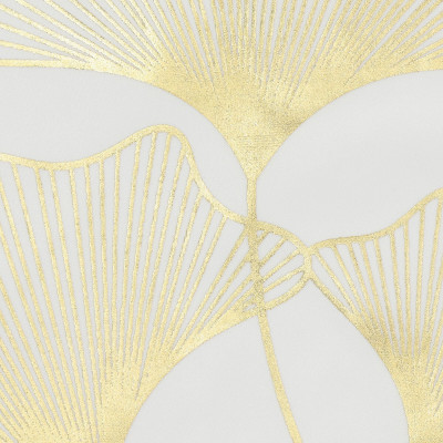 Obliečka na vankúš 40x40 cm Ginkgo bielo-zlatý