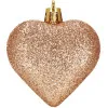 Srdiečka ružová sada 8ks, vianočné ozdoby
