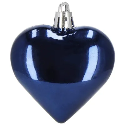 Srdiečka modrá sada 8ks, vianočné ozdoby