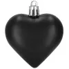 Srdiečka čierna sada 8ks, vianočné ozdoby
