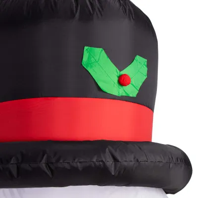 LED nafukovací Snehuliak 240 cm, IP44, studená biela