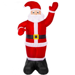 LED nafukovací Santa Claus 180 cm, IP44, studená biela