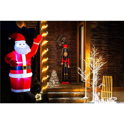 LED nafukovací Santa Claus 180 cm, IP44, studená biela