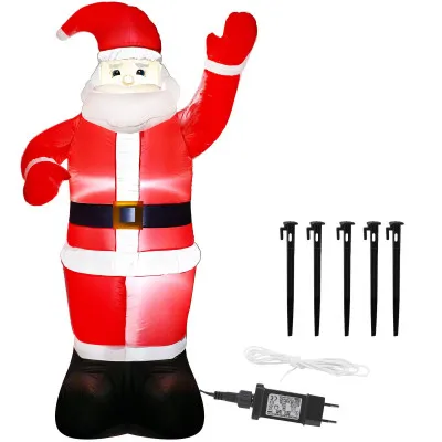 LED nafukovací Santa Claus 240 cm, IP44, studená biela