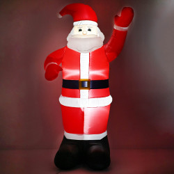 LED nafukovací Santa Claus 240 cm, IP44, studená biela