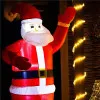 LED nafukovací Santa Claus 240 cm, IP44, studená biela