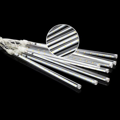 LED cencúle 8ks - 4,2m, 288LED, IP44, studená biela