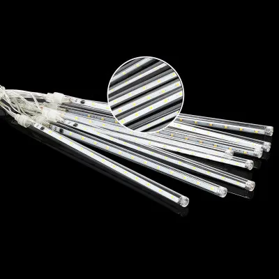 LED cencúle 8ks - 4,2m, 288LED, IP44, studená biela