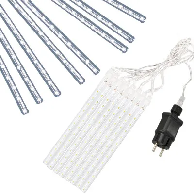 LED cencúle 8ks - 4,2m, 288LED, IP44, studená biela
