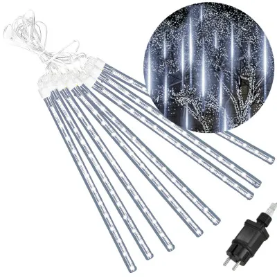 LED cencúle 8ks - 4,2m, 288LED, IP44, studená biela