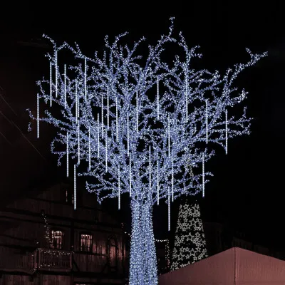 LED cencúle 8ks - 4,2m, 288LED, IP44, studená biela