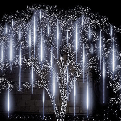 LED cencúle 8ks - 4,2m, 288LED, IP44, studená biela