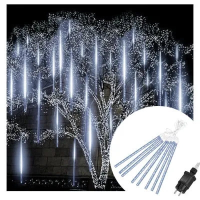 LED cencúle 8ks - 4,2m, 288LED, IP44, studená biela