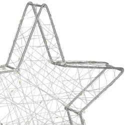 LED Hviezda - 30cm, 30LED, 3xAA, IP20, teplá biela