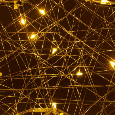 LED Hviezda - 30cm, 30LED, 3xAA, IP20, teplá biela