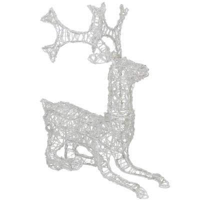 LED Sob ležiaci - 60cm, 130LED, časovač, IP44, studená biela