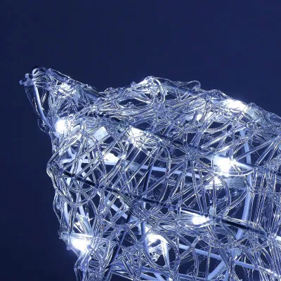 LED Sob ležiaci - 60cm, 130LED, časovač, IP44, studená biela