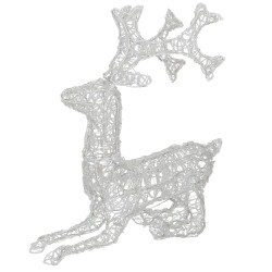 LED Sob ležiaci - 60cm, 130LED, časovač, IP44, studená biela