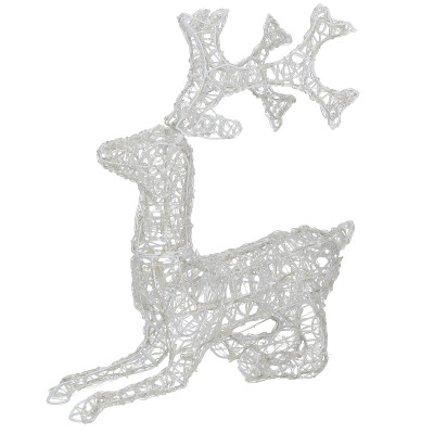 LED Sob ležiaci - 60cm, 130LED, časovač, IP44, studená biela