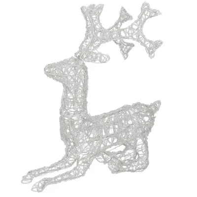 LED Sob ležiaci - 60cm, 130LED, časovač, IP44, studená biela