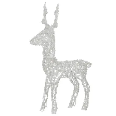 LED Sob - 42cm, 100LED, časovač, IP44, studená biela