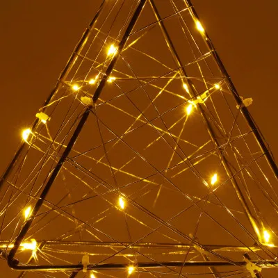 LED Vianočný stromček - 60cm, 100LED, 3xAA, IP20, teplá biela