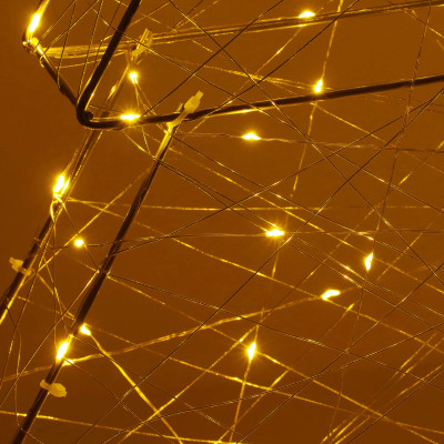 LED Vianočný stromček - 60cm, 100LED, 3xAA, IP20, teplá biela