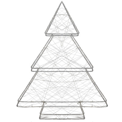 LED Vianočný stromček - 60cm, 100LED, 3xAA, IP20, teplá biela