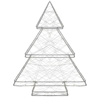 LED Vianočný stromček - 60cm, 100LED, 3xAA, IP20, teplá biela