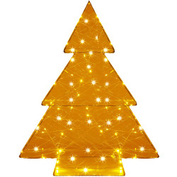 LED Vianočný stromček - 60cm, 100LED, 3xAA, IP20, teplá biela